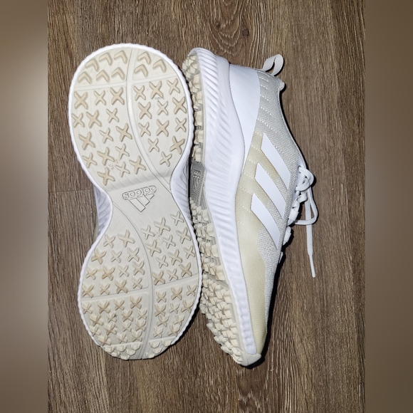 ADIDAS RESPONSE BOUNCE 2.0 SPIKELESS GOLF SHOES CREAM WHITE WOMENS 5.5 - Picture 3 of 10